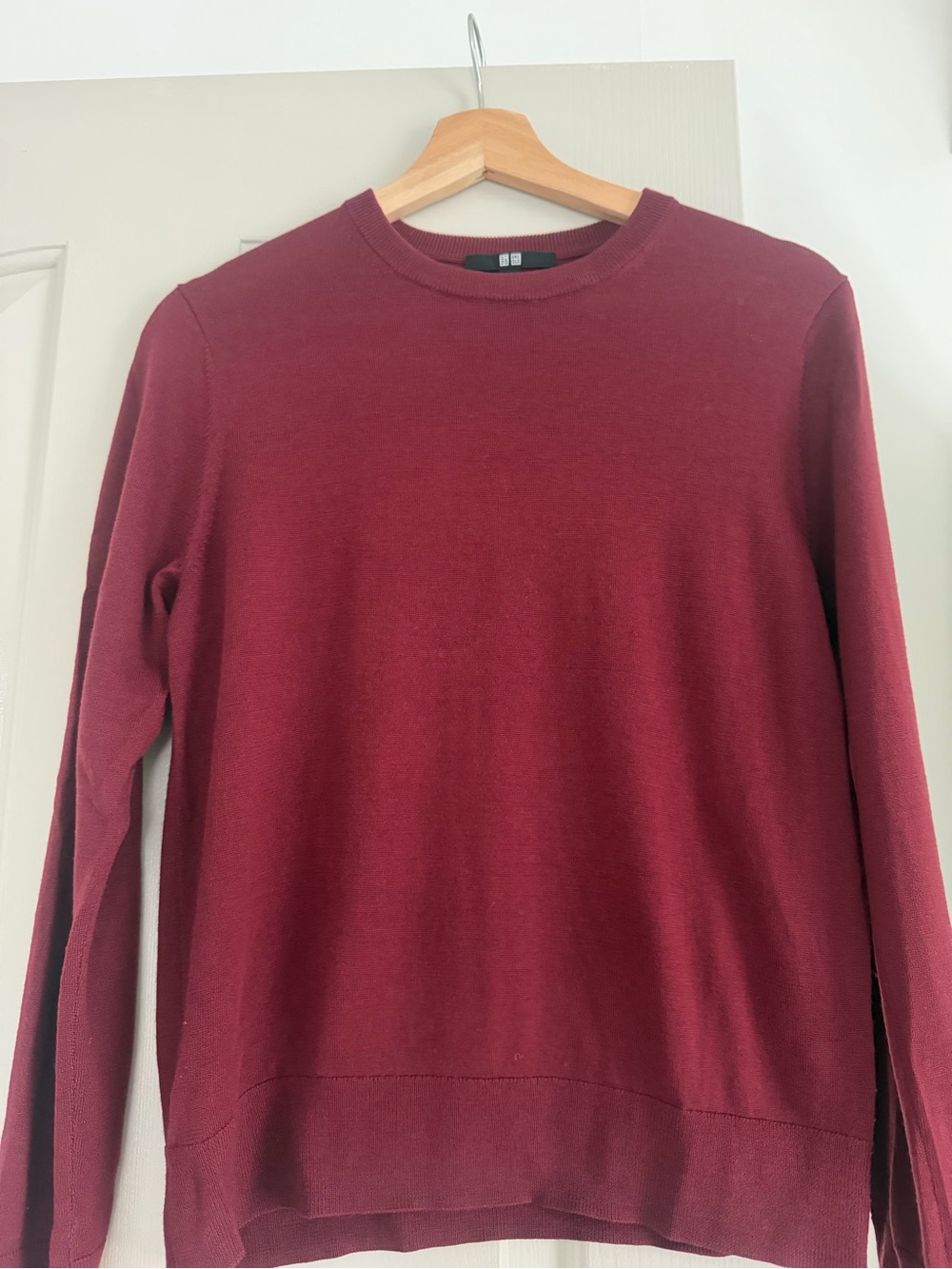 Uniqlo Merino Crewneck Sweater - Burgundy